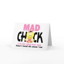 Mad Chick In The Fight Breast Cancer Card