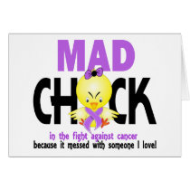Mad Chick In The Fight Cancer Card