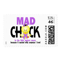 Mad Chick In The Fight Cancer Postage