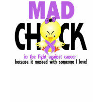 Mad Chick In The Fight Cancer t-shirts