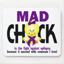 Mad Chick In The Fight Epilepsy Mousepads