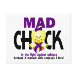 Mad Chick In The Fight Epilepsy Postcards