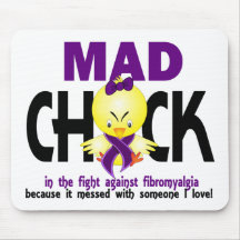 Mad Chick In The Fight Fibromyalgia Mouse Pads