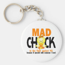 Mad Chick In The Fight MS Key Chains