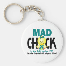 Mad Chick In The Fight PKD Keychain
