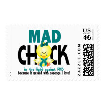 Mad Chick In The Fight PKD Postage