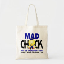 Mad Chick In The Fight Rheumatoid Arthritis Tote Bag