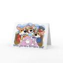Mad Corgi Tea Party Card Invitation