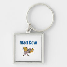 Mad Cow Key Chain