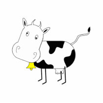 Mad Cow Magnet Sculpture Photo Cutout