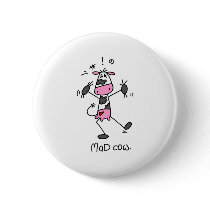 Mad Cow Tshirts and Gifts Pin