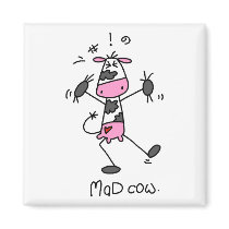 Mad Cow Tshirts and Gifts Magnet