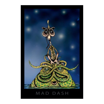Mad Dash the Sea Cowboy Poster by givengraphics