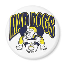 MAD DOGS FOOTBALL FAN GEAR magnets by ninagotherwings MAD DOGS FOOTBALL FAN GEAR magnets
