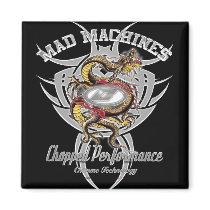 MAD DRAGON MACHINE FRIDGE MAGNETS