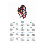 mad evil jester clown business card template