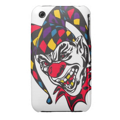 mad evil jester clown iphone 3 cover Casemate_case mad evil jester clown iphone 3 cover Casemate_case