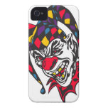mad evil jester clown Case-Mate iPhone 4 cases