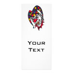 mad evil jester clown custom rack cards