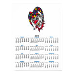 mad evil jester clown print
