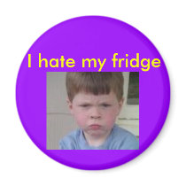 mad face, I hate my fridge magnets