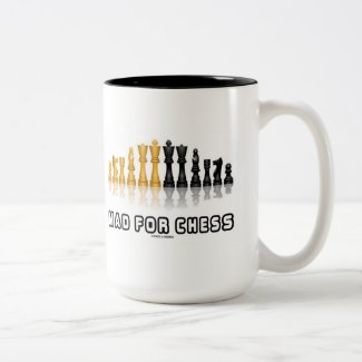 Mad For Chess (Reflective Chess Set) Coffee Mugs