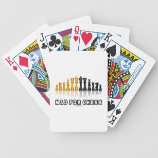 Mad For Chess (Reflective Chess Set) Poker Cards