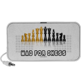 Mad For Chess (Reflective Chess Set) Notebook Speakers