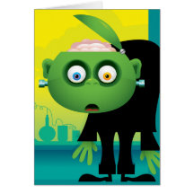 mad frankenstein notebook cards