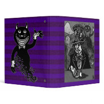 Mad Hatter and Cheshire Cat Vinyl Binders