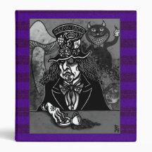 Mad Hatter and Cheshire Cat Vinyl Binders