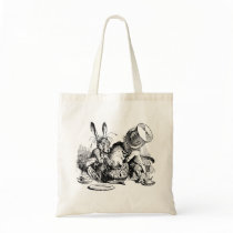 Mad Hatter and March Hare dunking the Dormouse bags