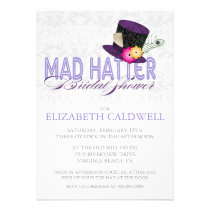 Mad Hatter Bridal Shower Invitation