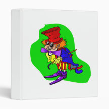 Mad Hatter Clown Binders