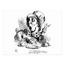 Mad Hatter engaging in rhetoric Post Cards