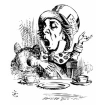 Mad Hatter engaging in rhetoric