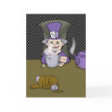 Mad Hatter Greeting Card by psychoclowns Mad Hatter Greeting Card