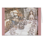 Mad Hatter, Hare and Alice at the Tea Table Cards