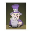 Mad Hatter Postcard by psychoclowns Mad Hatter Postcard