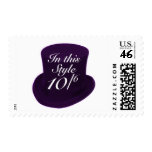 Mad Hatter - Purple Postage Stamps