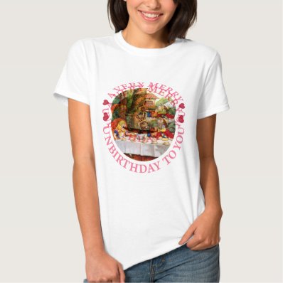 Mad Hatter Says a Very Merry Unbirthday to You! T Shirt