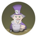 Mad Hatter Stickers by psychoclowns Mad Hatter Stickers
