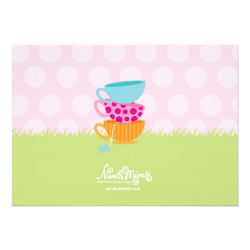 Mad Hatter Tea Birthday Party Invitations