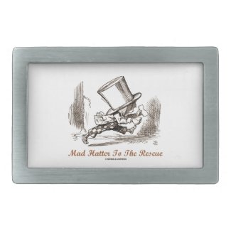 Mad Hatter To The Rescue (Running Mad Hatter) Belt Buckles