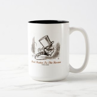 Mad Hatter To The Rescue (Running Mad Hatter) Coffee Mugs