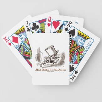 Mad Hatter To The Rescue (Running Mad Hatter) Poker Cards