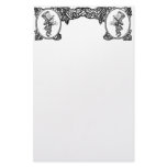 Mad Hatter Vintage Frame Personalized Stationery