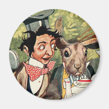 Mad Hatter's Tea Party Fridge Magnets