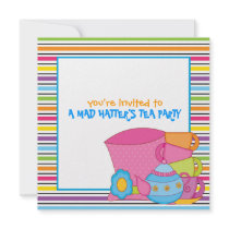 Mad Hatter's Tea Party Invitations
