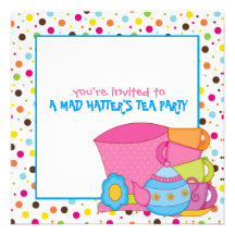 Mad Hatter's Tea Party Invitations